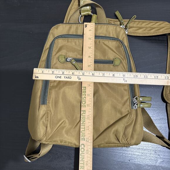 Osgoode Marley “Feel The Difference” Mustard Yellow Tan Nylon Organizer Backpack main image 5